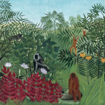Nástěnný kalendář poznámkový 2027 Notique Henri Rousseau, 30 x 30 cm