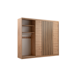 Šatní skříň Majorka Barva korpusu: Dub artisan, Rozměry: 203 cm, Dveře: Dub artisan + zrcadlo