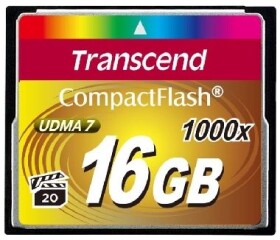 Transcend Compact Flash 16GB Ultimate / CF / 16GB / 1000x (TS16GCF1000)