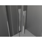 MEXEN/S - Velar Duo čtvercový sprchový kout 100 x 90, transparent, chrom 871-100-090-02-01