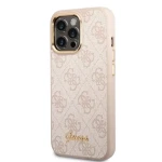 Pouzdro Guess PC/TPU 4G Metal Camera Outline iPhone 14 Pro Max růžové