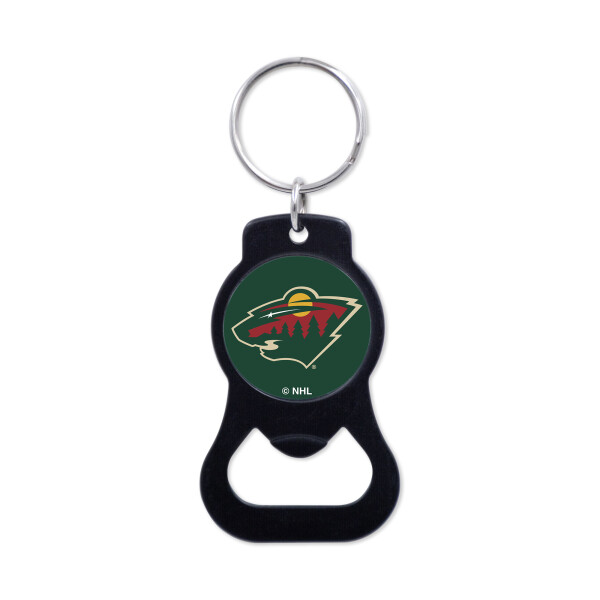 Wincraft Přívěšek na klíče Minnesota Wild Round NHL Black Bottle Opener Key Ring WI_61457322