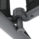 Zahradní židle, hliník, síťovina, šedá, AZC-W1408 GREY