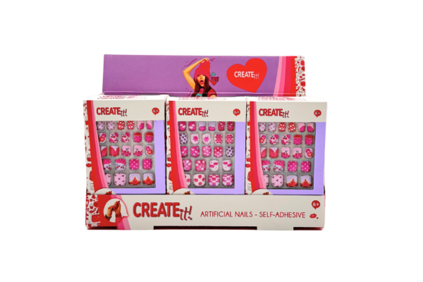 Umělé samolepící nehty 18 ks Create it!
