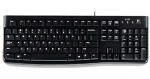 Logitech K120 černá / Klávesnice / USB / CH (920-002504)