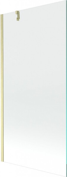 MEXEN/S - Next vanová zástěna FIX 90 x 150, transparent, zlatá kartáčovaná 895-090-000-00-00-55