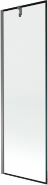 MEXEN/S - Next vanová zástěna FIX 60 x 150, černá vzor, grafit metal 895-060-000-00-70-95