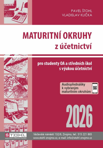 Maturitní okruhy z účetnictví 2026 - Pavel Štohl