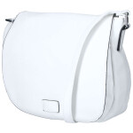 Menší dámská crossbody s velkou klopou Rashida, bílá