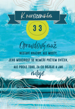 Otočné přání k narozeninám - Opravdový muž - Albi