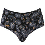Dámské kalhotky Paisley maxi - JULIMEX černá S