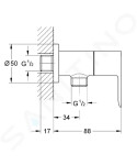 GEBERIT - Duofix Set předstěnové instalace, klozetu a sedátka Ideal Standard Tesi, tlačítka Sigma01, Rimless, SoftClose, alpská bílá 111.355.00.5 NE1