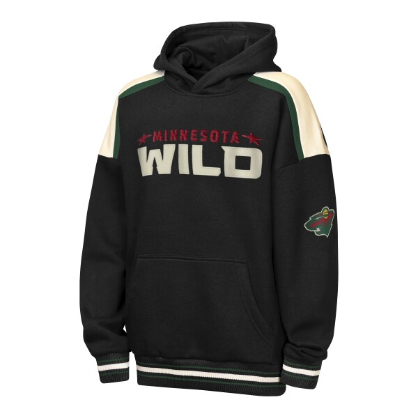 Outerstuff Dětská mikina Minnesota Wild NHL Camaraderie Oversized Colorblock Fleece Velikost: Dětské L (158 – 164)