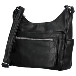 Módní dámská koženková crossbody kabelka Mayra, černá