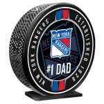 Mustang Puk New York Rangers NHL 8" MEGA Puck #1 Dad Ribbon