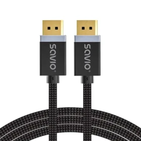 Savio CL-176 / Kabel DisplayPort / DisplayPort 1.4 / 3 m / M/M / pozlacené konektory (CL-176)