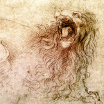 Nástěnný poznámkový kalendář 2026 NOTIQUE - Leonardo da Vinci, 30 x 30 cm