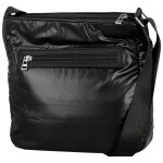 Stylová dámská textilní crossbody kabelka Zayana, černá