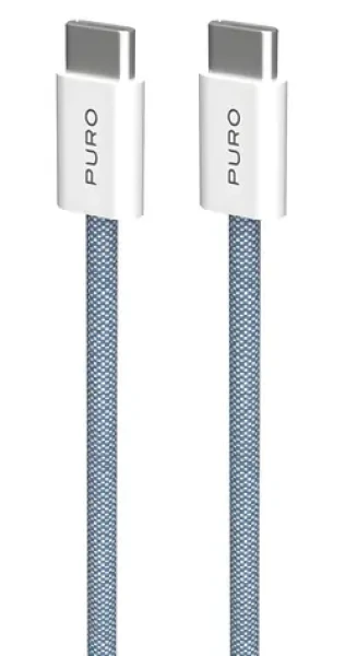 Puro Fabrik FABK4 blue lagon / Kabel USB-C (M) - USB-C (M) / 1,5 m / 60 W