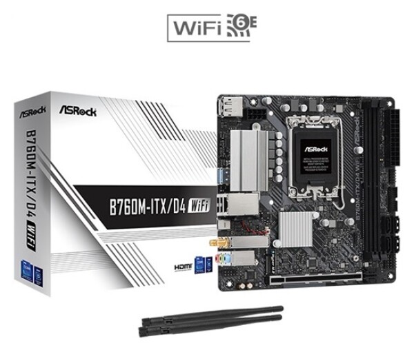 ASRock MB Sc LGA1700 B760M-ITX/D4 WiFi, Intel B760, 2xDDR4, 1xDP, 1xHDMI, mini-ITX EDF_380841