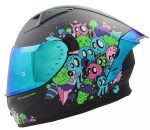 Integrální helma Xrc Monsters matt black - L / černá