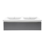 Koupelnová skříňka s umyvadlem SAT Feel 120x30x44,8 cm antracit mat SATFEEL120ANTU4 SATFEEL120ANTU4