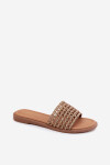 Dámské ploché s kamínky hnědé Fendi 41