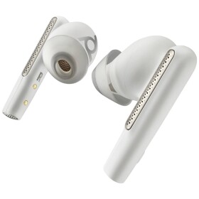 HP Poly Voyager Free 60 UC White Sand Earbuds +BT700 USB-C Adapter +Basic-Ladeetui Počítače špuntová sluchátka Bluetooth® stereo bílá regulace hlasitosti,