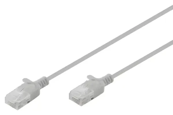 Digitus CAT 6 U-UTP Slim šedá / Patch kabel / RJ-45 / 1,5 m / 250 MHz (DK-1618-015S)