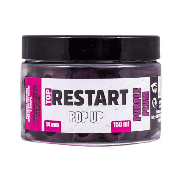 LK Baits Pop-up Top ReStart Purple Plum - 18mm 200ml,LK Baits Pop-up Top ReStart Purple Plum - 18mm 200ml