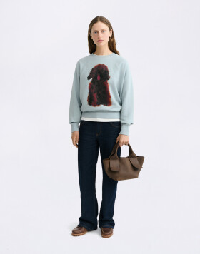 Thinking MU Pet Portrait Blue Bonnie Sweatshirt BLUE L