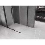 MEXEN/S - Velar L sprchový kout, posuvné dveře 90 x 85, dekor, černá 871-090-085-33-70