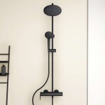 IDEAL STANDARD - Cerafine O Sprchový set s baterií, průměr 20 cm, 1 proud, černá BC750XG