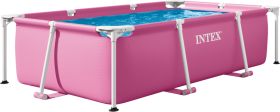 Bazén Pink Rectangular Frame 220x150x60 cm - Alltoys Intex
