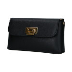 Stylová dámská kožená crossbody kabelka Clara, černá