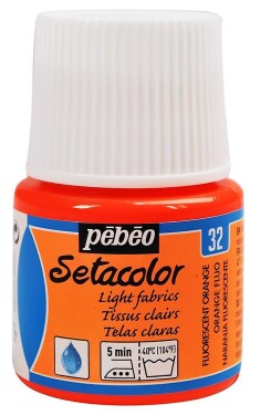 Pébéo Barva na textil Setacolor Light fabric 45 ml - Fluo oranžová 32