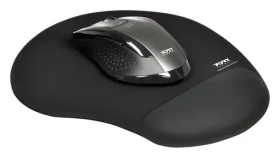 Port černá / Podložka pod myš / Ergonomická / Gelová opěrka zápěstí / Protiskluzová základna (900717)