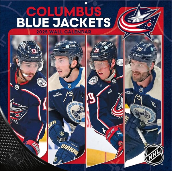 JF Turner Kalendář Columbus Blue Jackets 2025 Wall Calendar