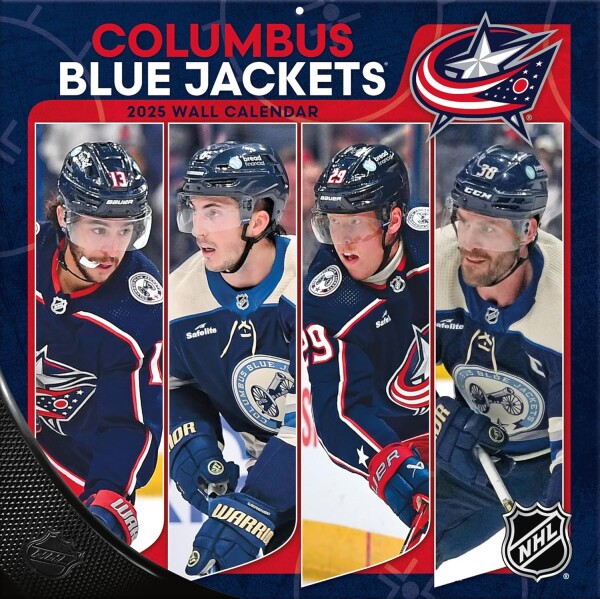 JF Turner Kalendář Columbus Blue Jackets NHL 2025 Wall Calendar