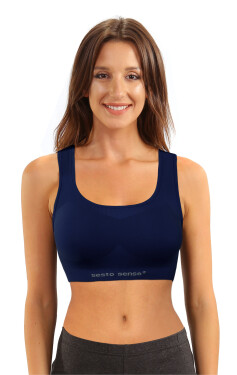 Dámský model 18332075 sportovní top Navy Blue Sesto Senso Velikost: