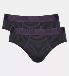 Pánské slipy EVER Cool Brief 2P BLACK černé 0004 SLOGGI BLACK