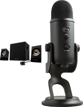 Logitech Z533 černá + Yeti USB Blackout / Sada repro a mikrofon / 2.1 / 120 W / USB