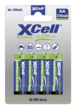 XCell X2700 / Nabíjecí baterie AA / Ni-MH / 1,2 V / 2700 mAh / 4 ks (118740)