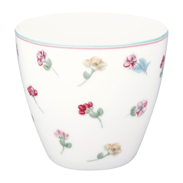 GREEN GATE Latte cup Lianca White 300 ml, multi barva, porcelán 300ml
