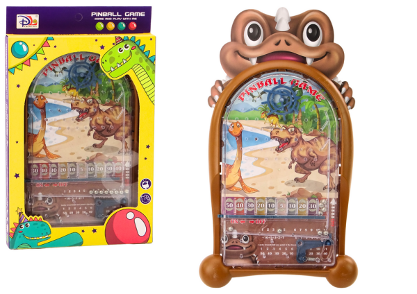 Mamido Dovednostní hra Pinball Dinosauři s hnědým stojanem