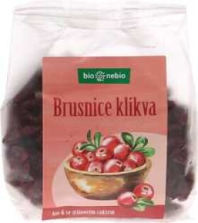 Bio*nebio Sušené brusinky nesířené 200 g BIO