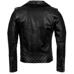 Pánská Kožená Bunda Křivák Dark Tiger Brixton Černá Velikost: 8XL