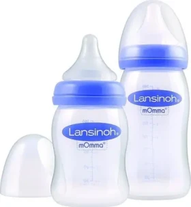 LANSINOH Kojenecká láhev 76310 / Sada 160 ml + 240 ml + dudlík (KOS-7613)