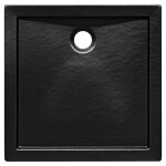 Vanička čtvercová Aquarius 90/90 stone effect černá