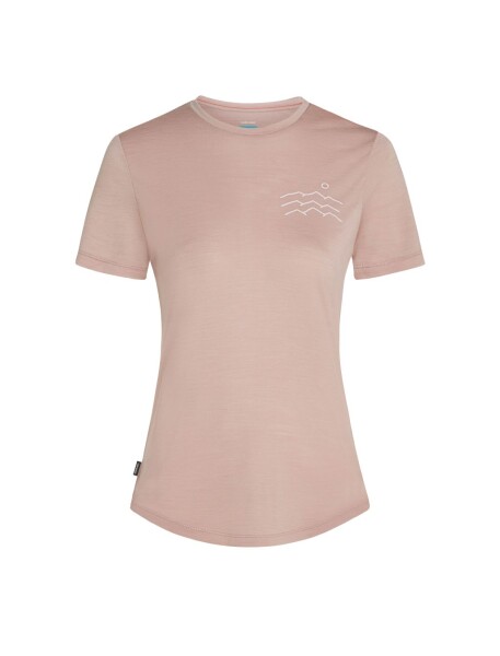 Dámské merino triko s krátkým rukávem ICEBREAKER Wmns 125 Cool-Lite Sphere SS Tee Across, Pink Quartz velikost: S